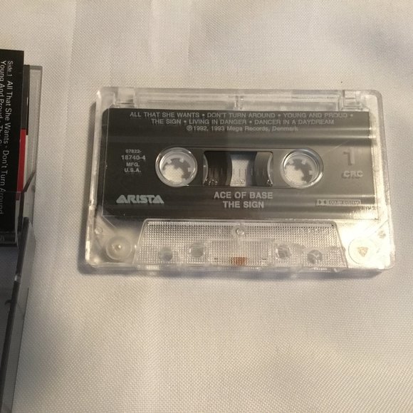 Ace of Base The Sign Cassette Tape 1993 Arista All That She Wants Ships FREE - Picture 3 of 3